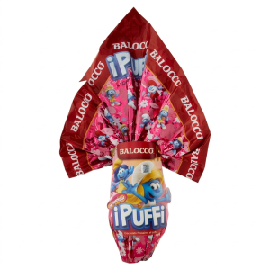 Uovo di pasqua i puffi al cioccolato al latte  150 gr.