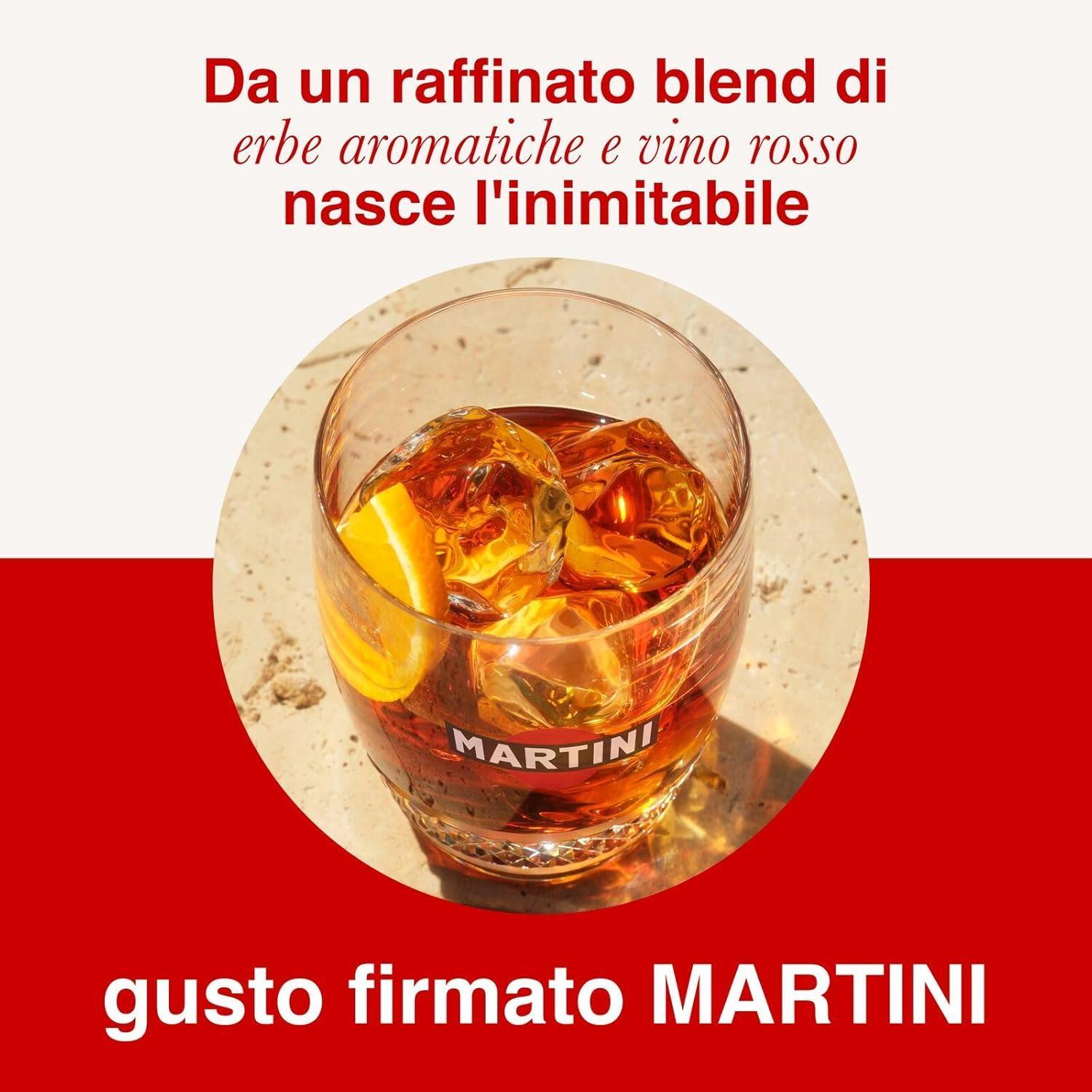 martini vermouth martini rosso infuso con erbe aromatiche 1 litro - foto 2