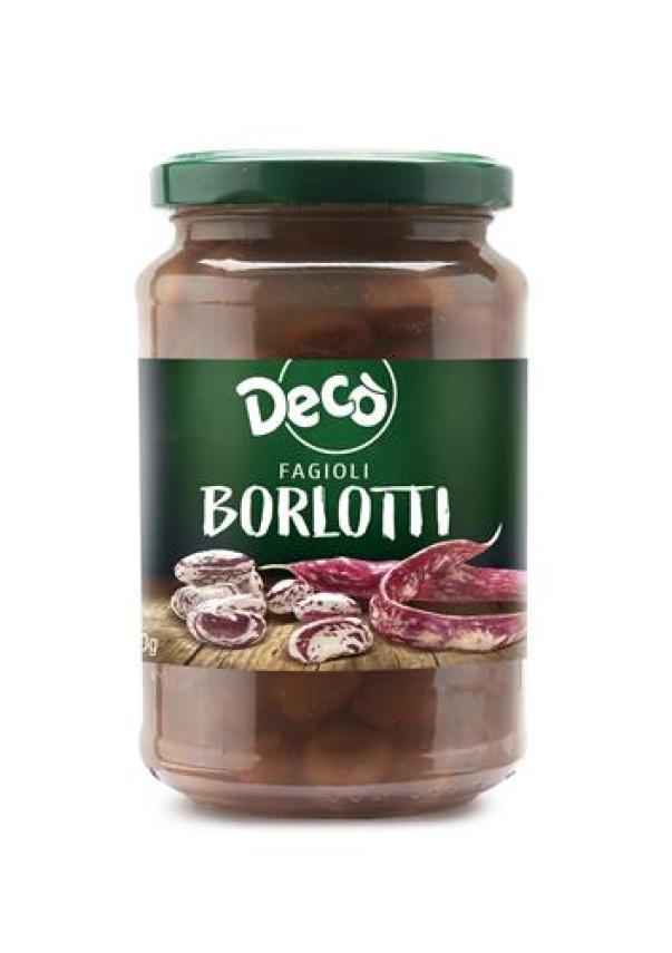 deco fagioli borlotti lessati decò in vaso di vetro 360g - foto 1 deco fagioli borlotti lessati decò in vaso di vetro 360g - foto 1