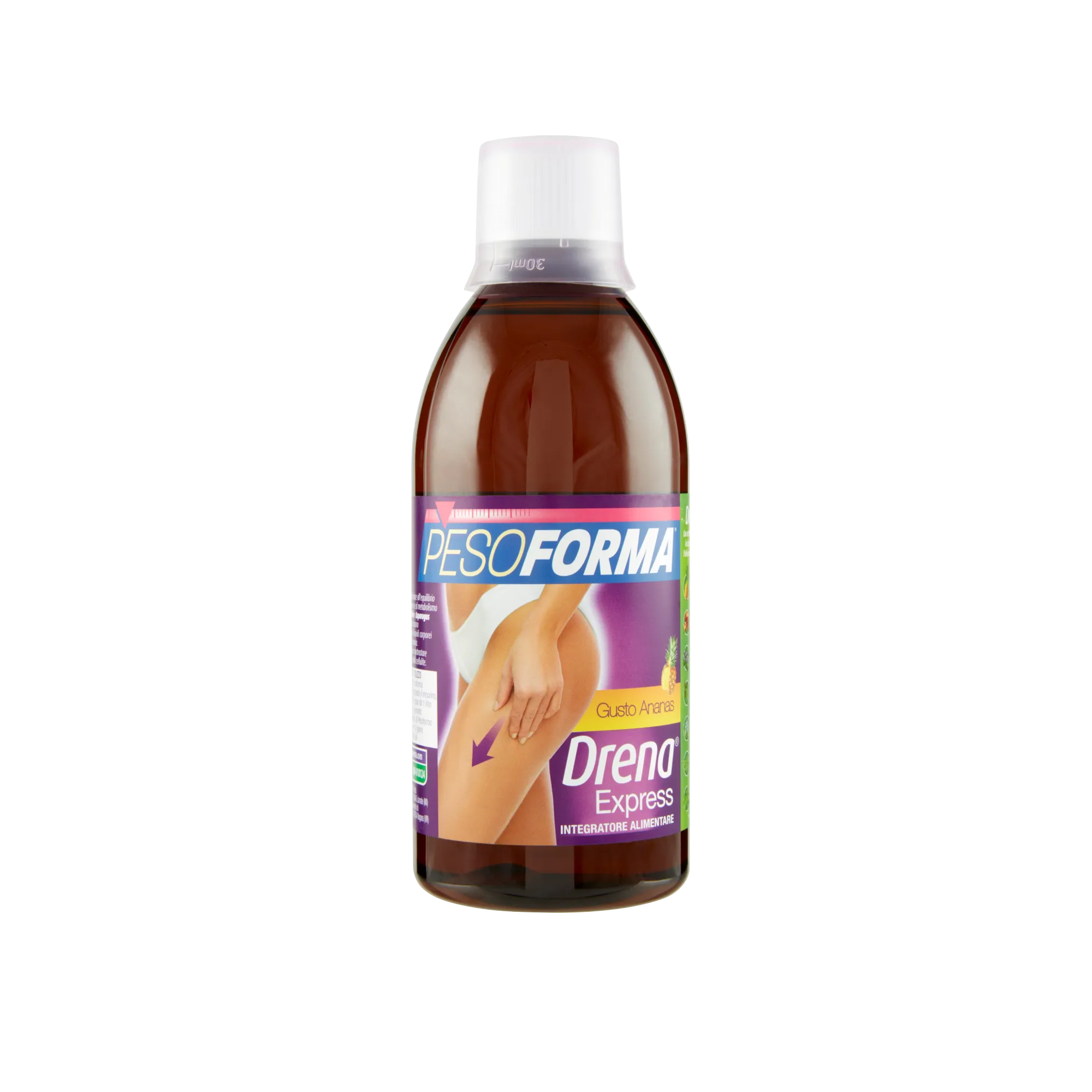 pesoforma flacone drenante liquido gusto ananas pesoforma drena express 500 ml. - foto 2
