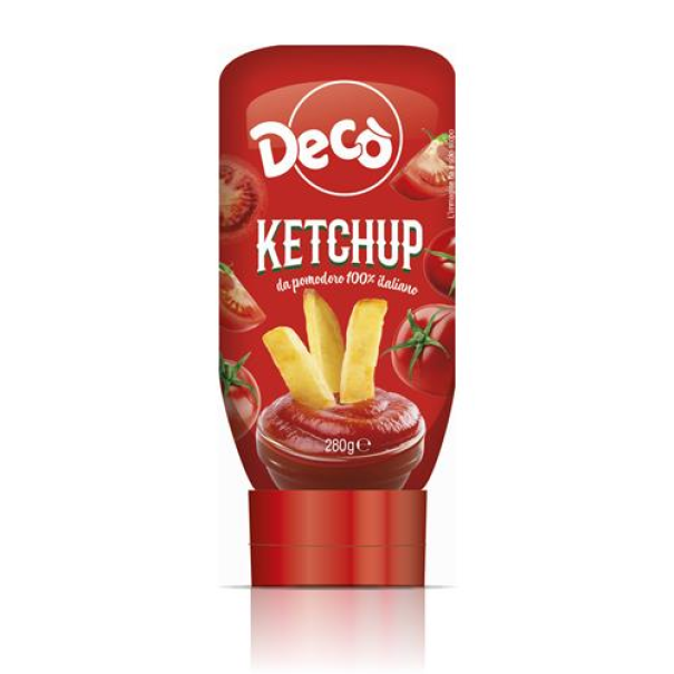 deco, ketchup, salsa, pomodoro, condimento, cucina, spesaonline, 280 GR, DECO 280 GR, bonta, gusto deciso, qualita, dispensa, ketchup deco, piacere, ricette, prodotti deco, 280gr, salsa al pomodoro, cucina rapida deco' ketchup deco 280 gr. - foto 1