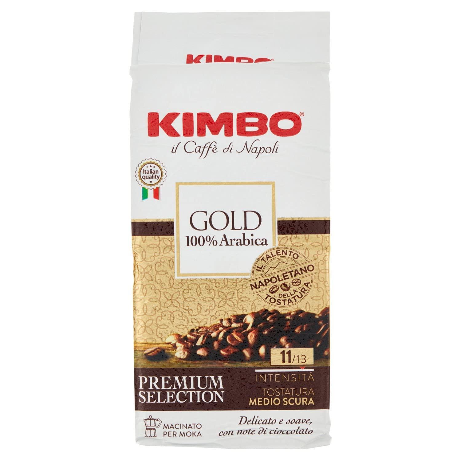 kimbo caffè macinato gold 100% arabica kimbo 250 gr - foto 1