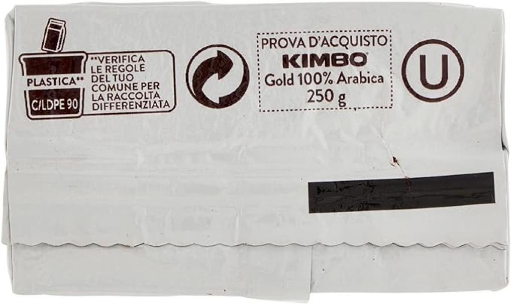 kimbo caffè macinato gold 100% arabica kimbo 250 gr - foto 6