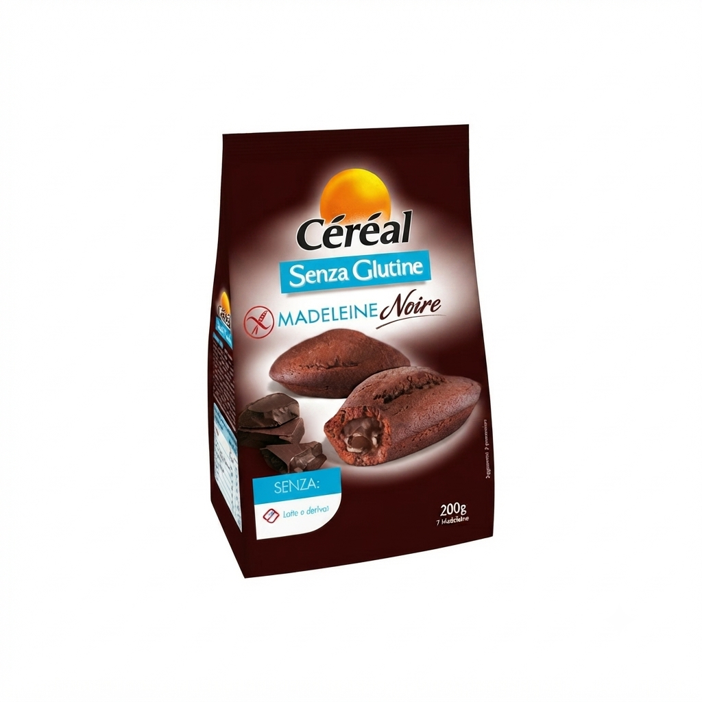 cereal merendine cereal madeleine noire senza glutine 200 gr. - foto 1