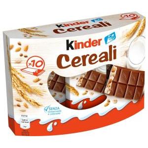 Barretta di cioccolato cereali  t10 235gr