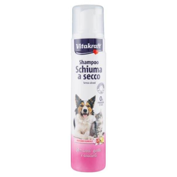 Shampoo Schiuma a Secco per Cani e Gatti Vitakraft Shampoo Schiuma a Secco per Cani e Gatti Vitakraft