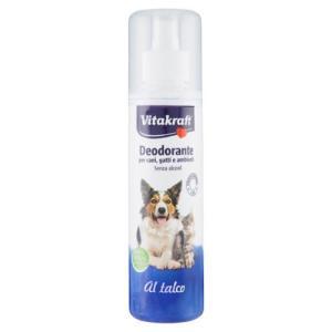 Spray deodorante al talco per cani e gatti