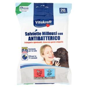 Salviette milleusi con antibatterico per animali