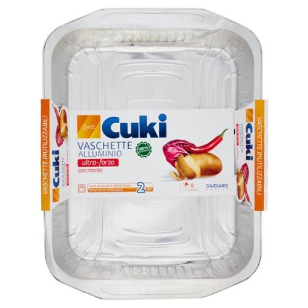 cuki vaschette in alluminio con manici ultra forza 8 porzioni cuki - foto 1 cuki vaschette in alluminio con manici ultra forza 8 porzioni cuki - foto 1