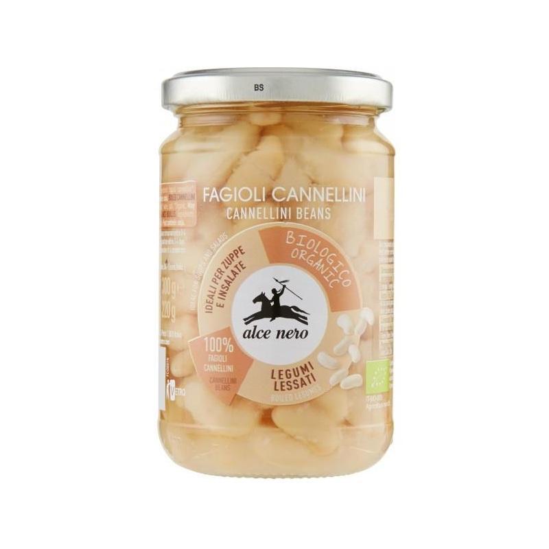 alce nero fagioli cannellini lessati bio alce nero 300 gr. - foto 1