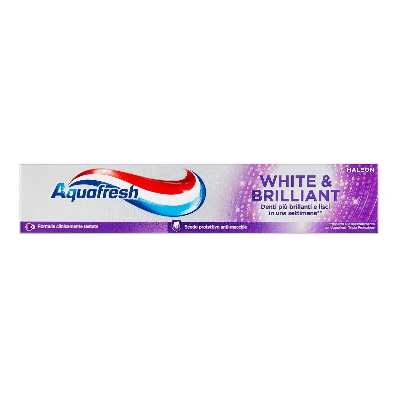 acquafresh dentifricio sbiancante white&brilliant acquafresh 75 ml. - foto 1