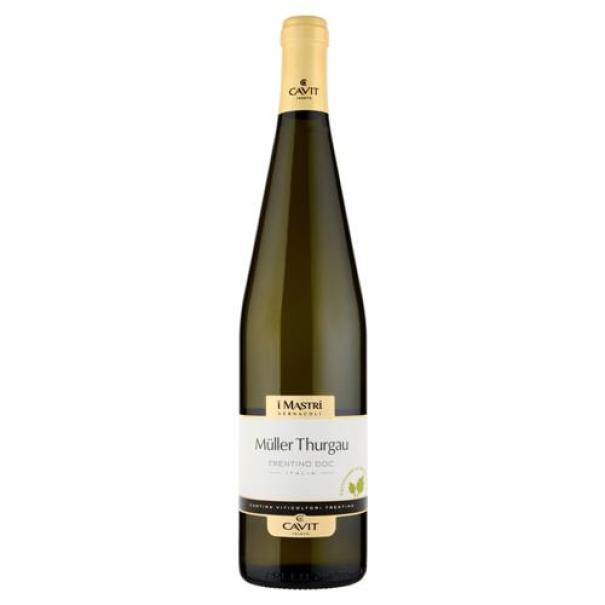cavit vino bianco muller thurgau trentino doc mastri vernacoli cavit 750ml - foto 1