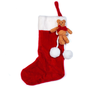 Calza con orso peluche25cm