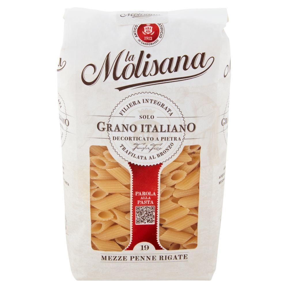 la molisana pasta di semola di grano duro mezze penne rigate la molisana 500 gr. - foto 1