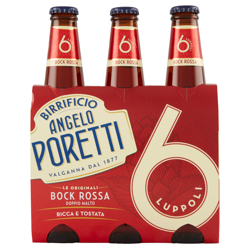 poretti birra 6 luppoli rossa poretti 99 cl - foto 1