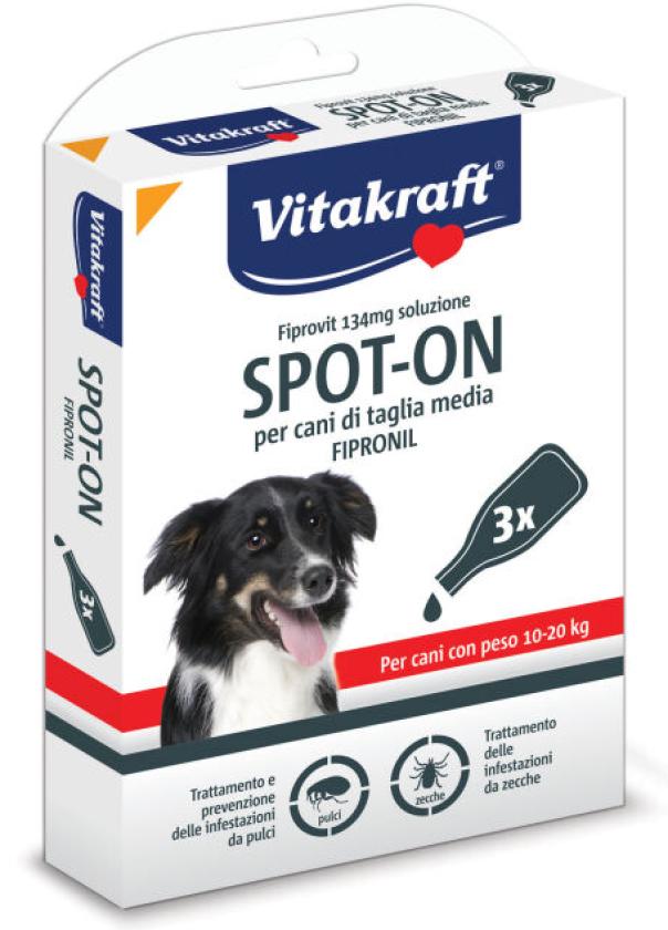 vitakraft repellente spot on per cani di media taglia vitakraft - foto 1