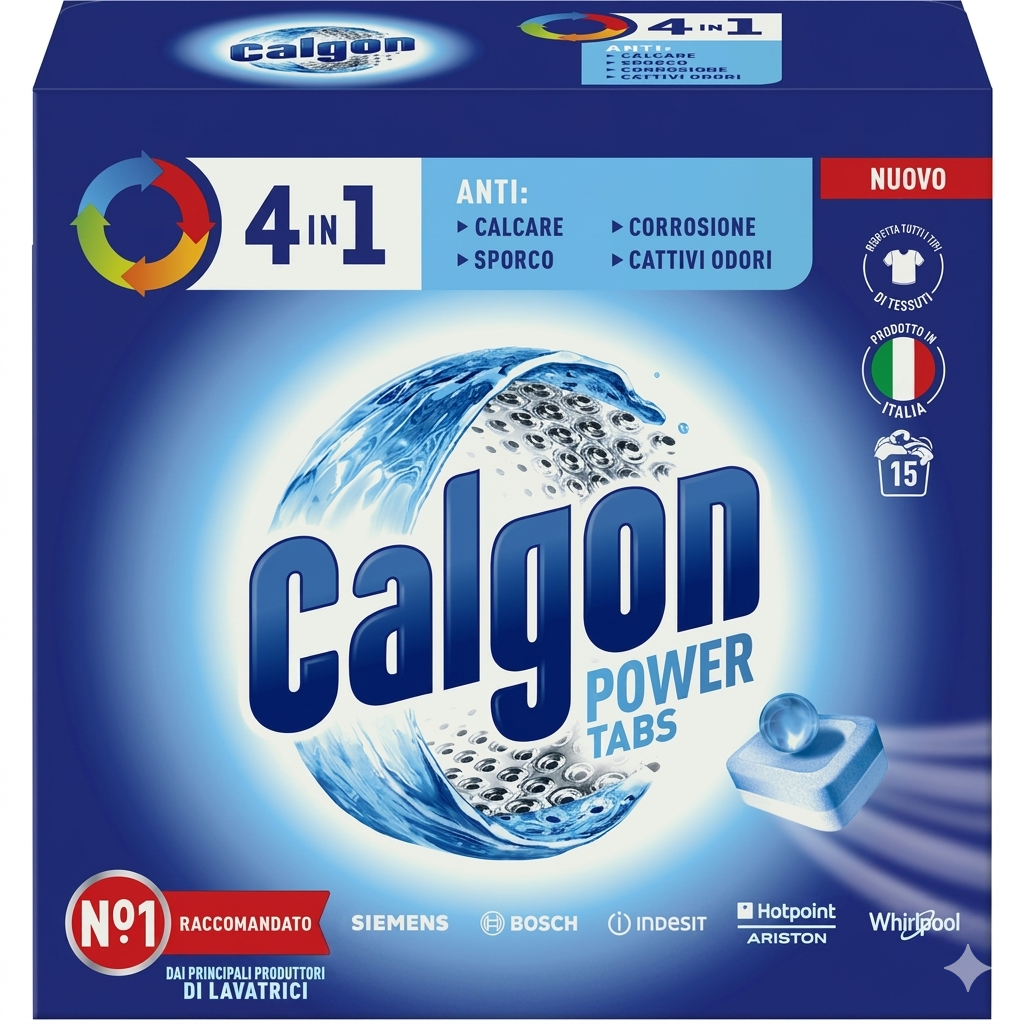 calgon tabs anticalcare 4 in 1 calgon 15 pezzi - foto 1