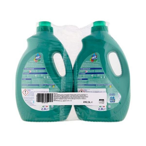 ace candeggina delicata fresco oxy color profumo ace gentile x2 da 2,3 lt. - foto 2