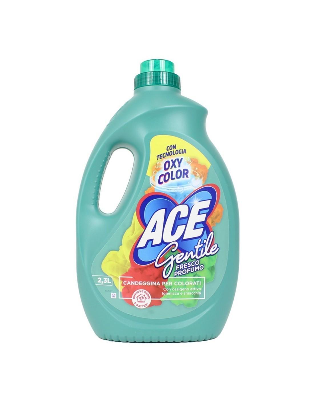 ace candeggina delicata fresco oxy color profumo ace gentile x2 da 2,3 lt. - foto 3