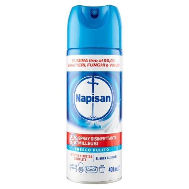 Spray Disinfettante Milleusi Fresco Pulito Napisan 400 ml Spray Disinfettante Milleusi Fresco Pulito Napisan 400 ml