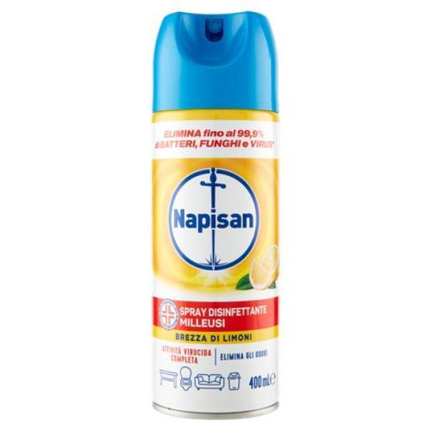 Spray Disinfettante Milleusi Brezza di Limoni Napisan 400 ml Spray Disinfettante Milleusi Brezza di Limoni Napisan 400 ml