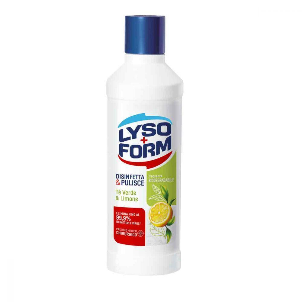 lysoform detersivo pavimenti disinfettante te verde e limone lysoform 1,1 lt - foto 1