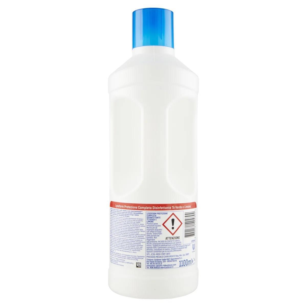 lysoform detersivo pavimenti disinfettante te verde e limone lysoform 1,1 lt - foto 4