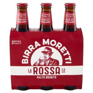 Birra la rossa  doppio malto 3x33cl