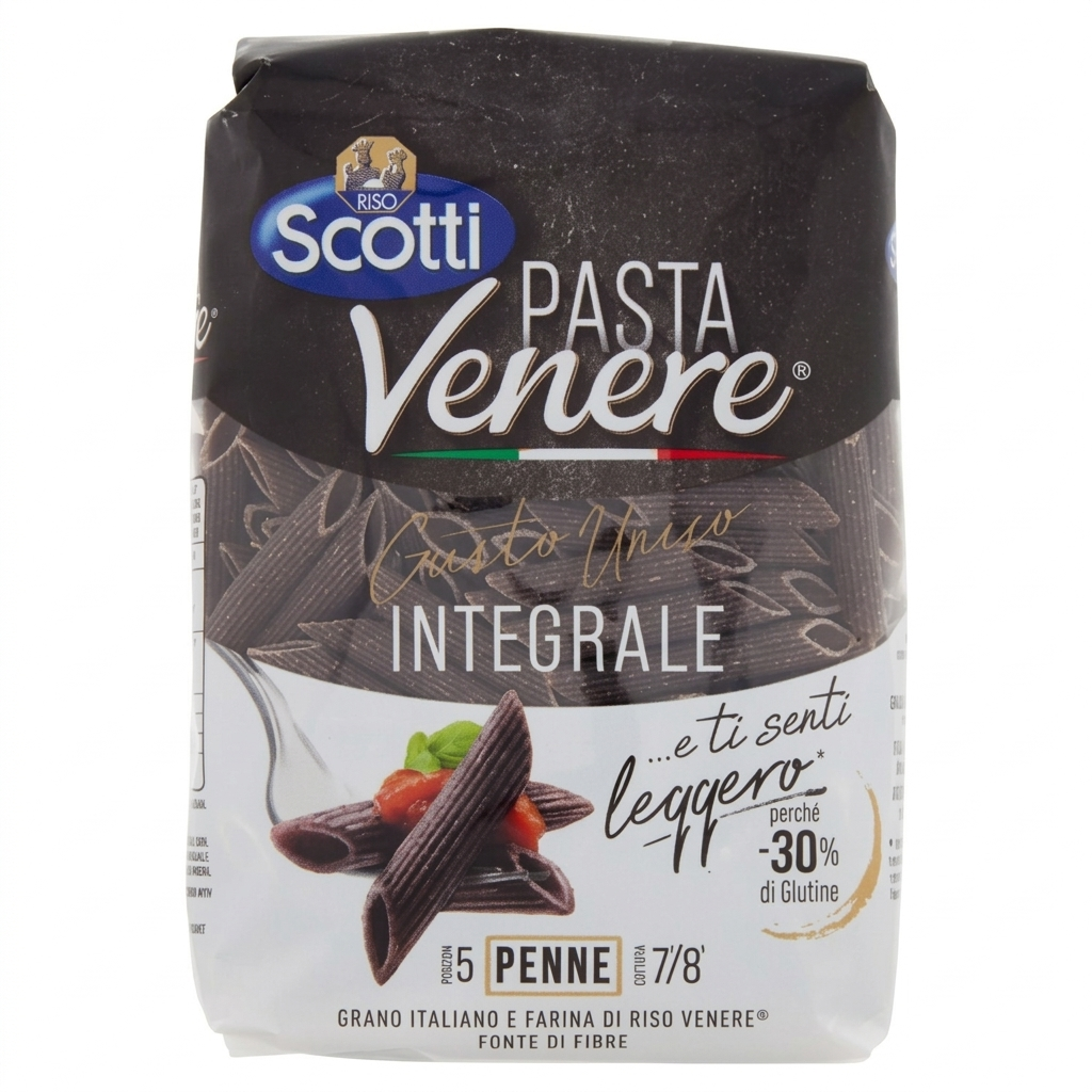 scotti pasta di riso venere integrale penne rigate riso scotti 400g - foto 1