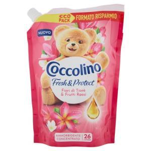 Ammorbidente concentrato per bucato ecopack intense care fiori di tiare e frutti rossi 26 lavaggi  600 ml