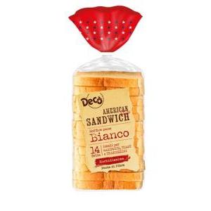 Pane in cassetta american sandwich 550 gr decò