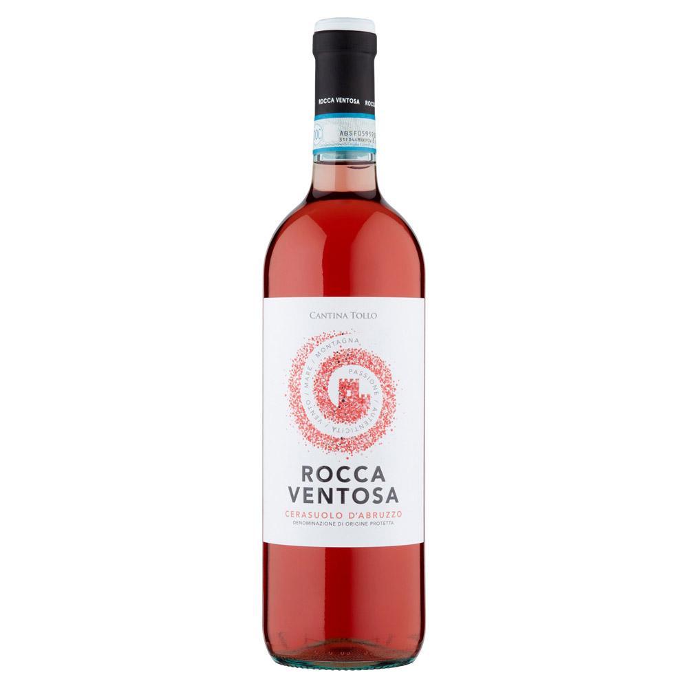 cerasuolo-dop-rocca-ventosa-75cl rocca ventosa vino rosato cerasuolo d'abruzzo dop rocca ventosa 75 cl - foto 1