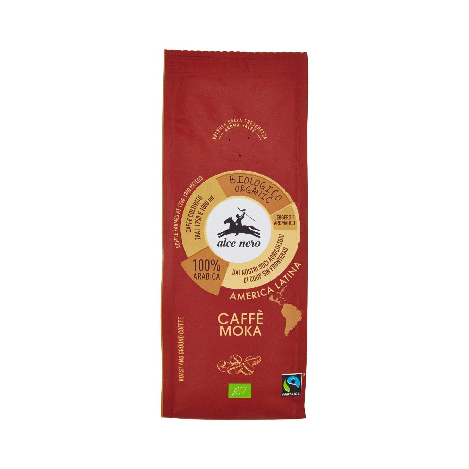 alce nero caffè moka 100% arabica alce 250 gr - foto 1