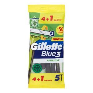 Rasoio usa e getta blue 3 sensitive  4 + 1 pz