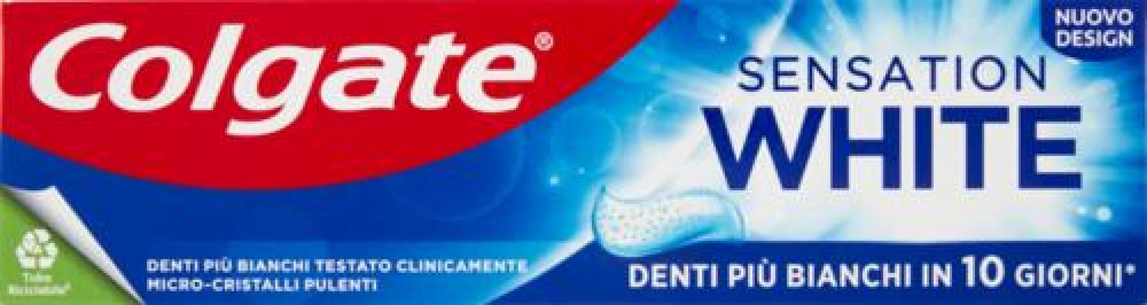 colgate dentifricio sbiancante sensation white colgate 75 ml - foto 1