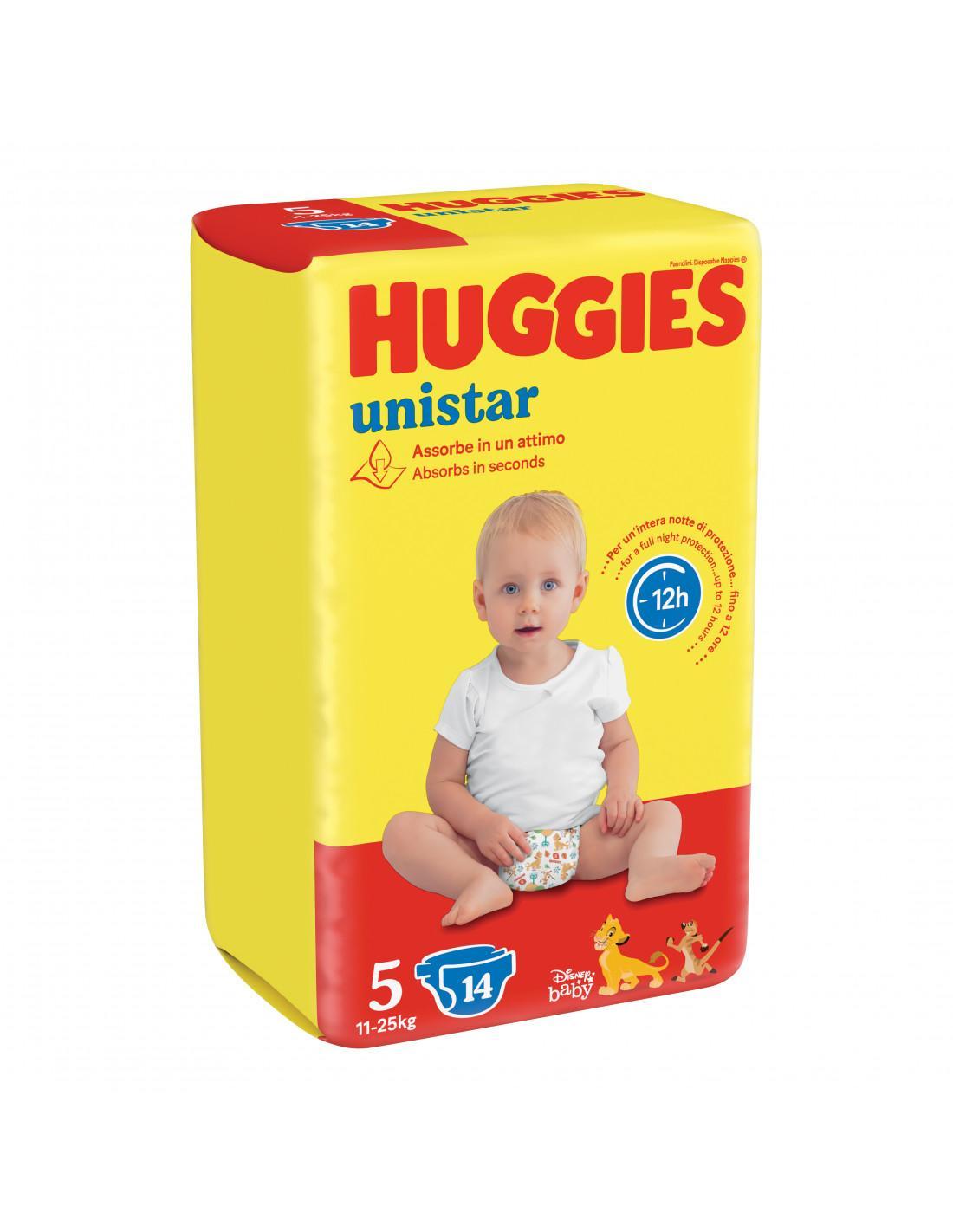 huggies pannolini huggies unistar taglia 5-14 pezzi - foto 1
