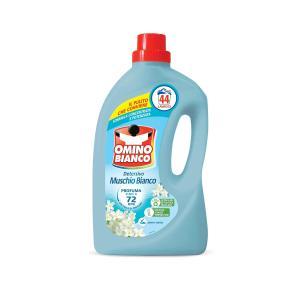 Detersivo lavatrice liquido 44 lavaggi fresco profumo con essenza di muschio bianco  1,76 lt.