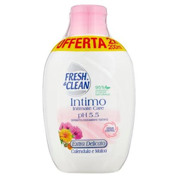 freshandclean, detergenteintimo, igiene, cura, freschezza, spesaonline, 2X200 ML, FRESH & CLEAN 2X200 ML, bonta, delicatezza, qualita, benessere, piacere, cura, prodotti freshandclean, 200ml, pulito, igieneintima, 400 ML fresh & clean detergente intimo fresh & clean 2x200 ml - foto 1