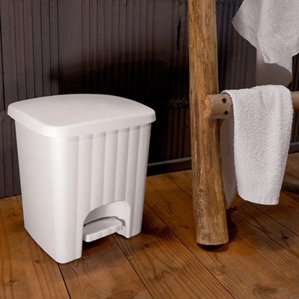 stefanplast pattumiera con pedalina quadra stefanplast 4,5 lt. - foto 2