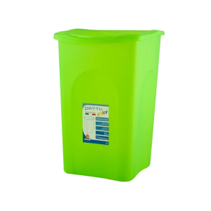 Cestino portatutto traslucido verde sitemazione patty  50 lt.