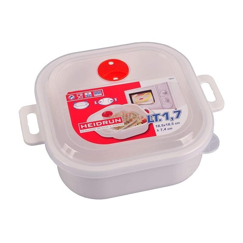 heidrun contenitore per microonde heidrun 18,5 x 18,5 x 7,4 cm. capienza 110 cl. - foto 1
