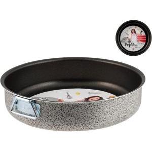 Teglia forno in alluminio con rivestimento antiaderente salt n' pepper  22 cm.