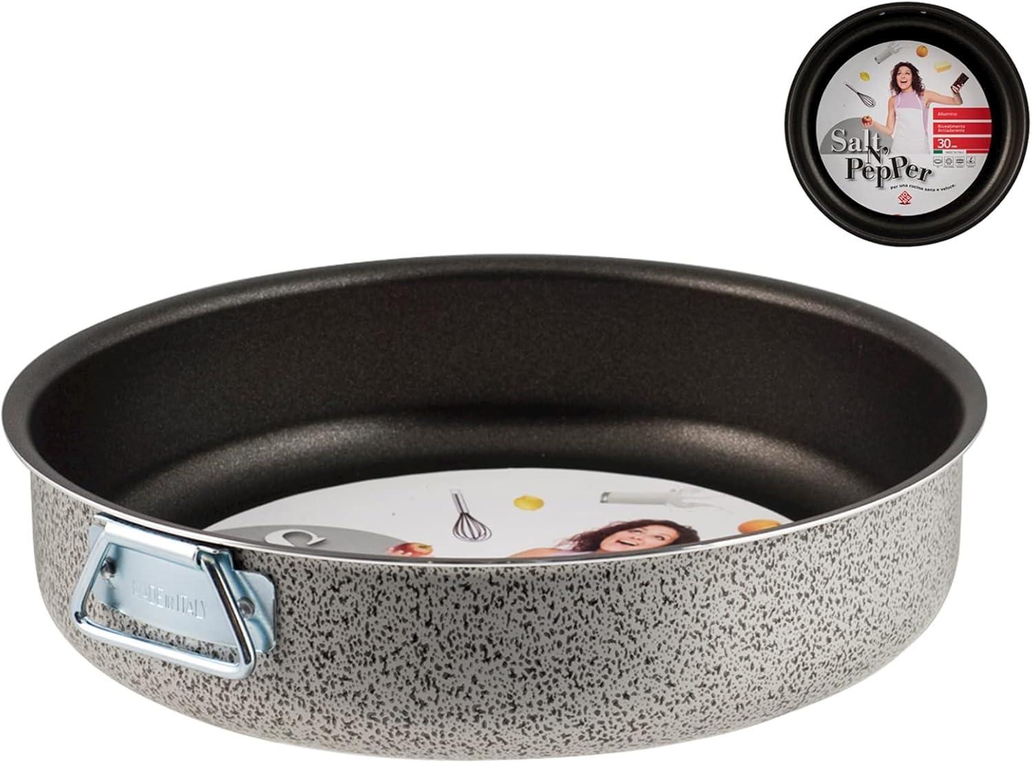 home teglia forno in alluminio con rivestimento antiaderente salt n' pepper home 22 cm. - foto 1