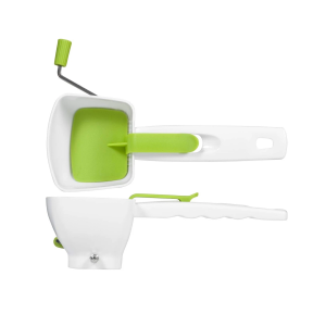 Tritaerbe manuale in acciaio inox bianco e verde