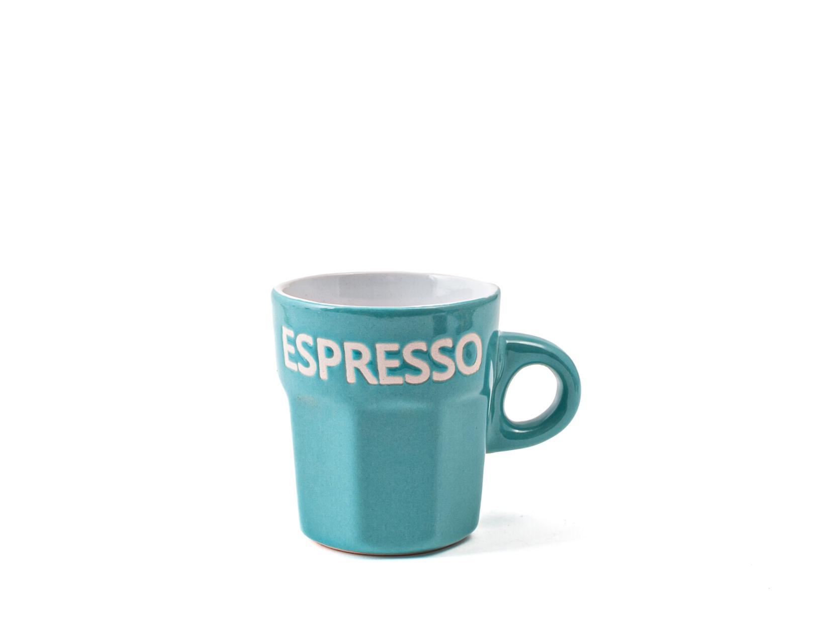 home tazza caffè scritta realizzata in stoneware in decori assortiti home 7,5 cl. - foto 3