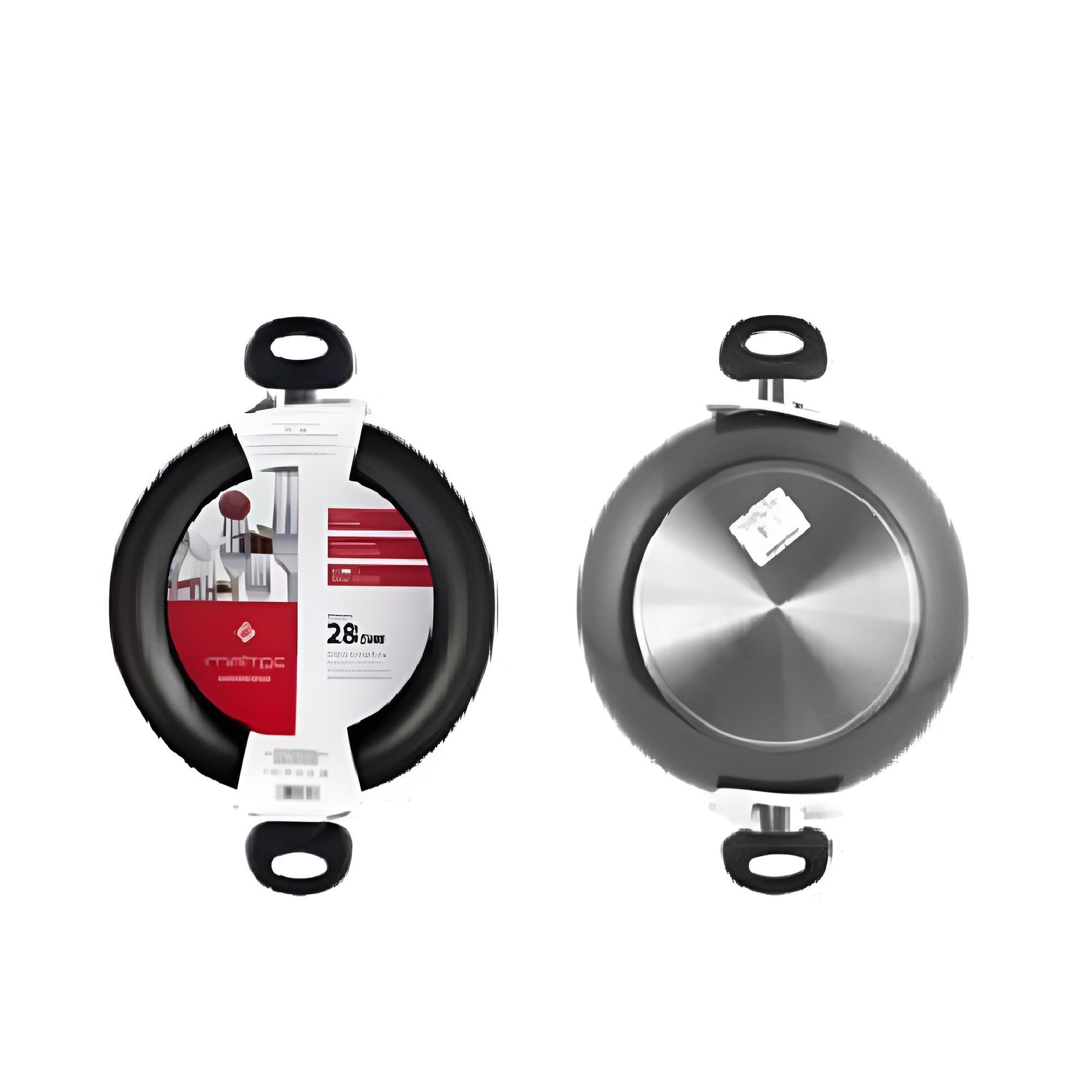 home tegame con 2 manici in alluminio con rivestimento antiaderente home maitre 24 cm. - foto 2