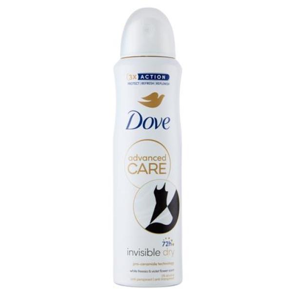 Deodorante Spray Advanced Care Invisible Dry Dove 150 ml Deodorante Spray Advanced Care Invisible Dry Dove 150 ml