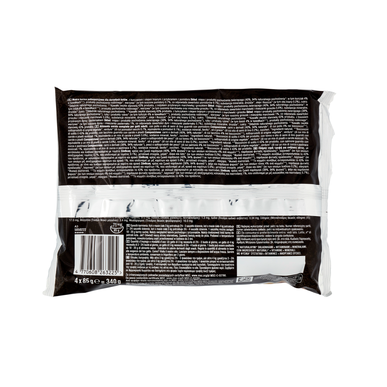 sheba cibo umido gatto selezione assortita in salsa sheba nature's collection 4 bustine da 85 gr. - foto 2