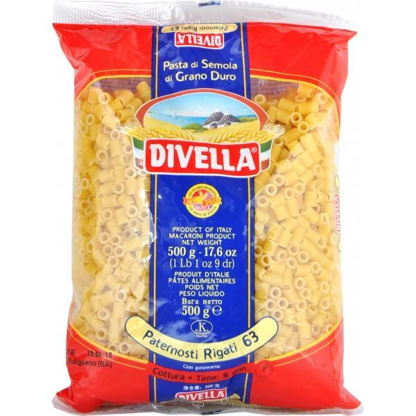 divella pasta paternostini rigati divella 500gr - foto 1
