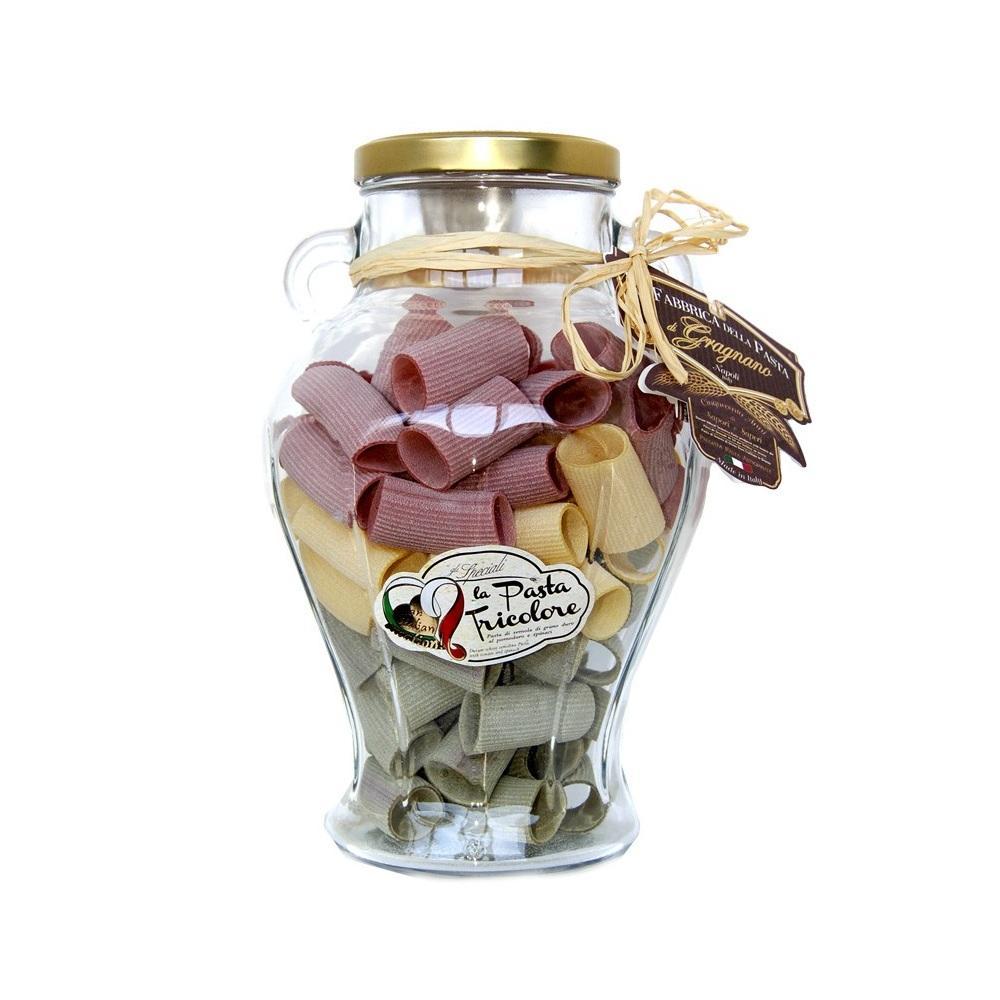 fabbrica della pasta vaso anfora fusilloni tricolore la fabbrica della pasta 800 gr. - foto 1